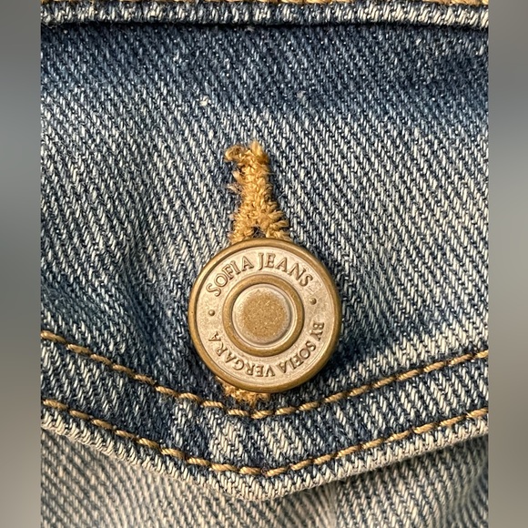 Sofia Vergara Denim Jean Jacket Ladies Size L - Picture 6 of 10